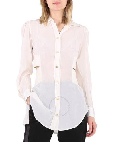 nordstrom burberry cutout|Burberry shirts for women.